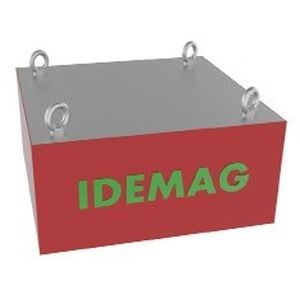 Piastra magnetica per smistamento metalli - IDEMAG - rettangolare / in acciaio inossidabile / per stazione di carico di trasportatore a nastro