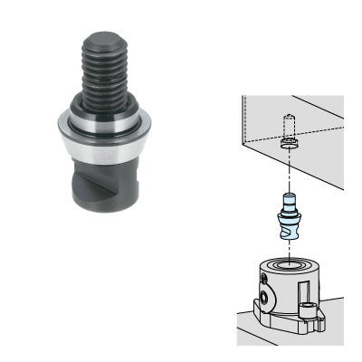 Perno di bloccaggio per sistema di centraggio e bloccaggio a punto zero modulare - CP155 series - Imao Corporation - per macchina utensile / a sistema di serraggio multiplo / di grande precisione
