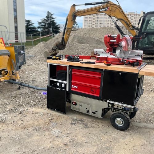 Banco da lavoro mobile - R.GO - Minitrucks Robotics - modulare / robusto