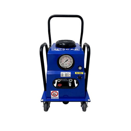 Centralina idraulica con motore elettrico - STP36 - CAP srl - per cantiere / su ruote