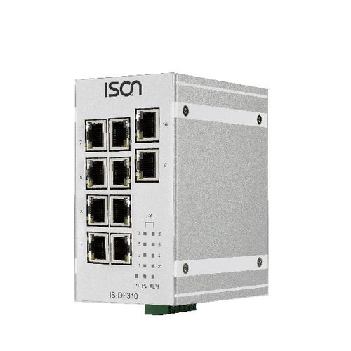 Switch Ethernet non gestibile - IS-DF310 series - ISON Technology Co., Ltd. - 10 porte / di livello 2 / su guida DIN