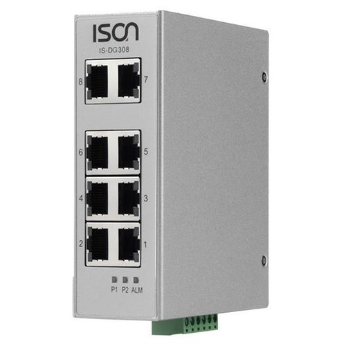 Switch Ethernet non gestibile - IS-DG308  - ISON Technology Co., Ltd. - 8 porte / di livello 2 / su guida DIN