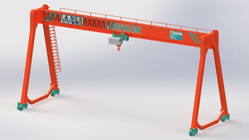 Gru a cavalletto su guida di scorrimento - ARNIKON crane - per magazzino / monotrave