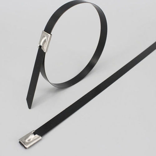 Fascetta stringicavo in acciaio inossidabile - DM-SSP-5.6*100	 - DEMOELE / Wenzhou Duanmeng Electric Co.,Ltd - in plastica