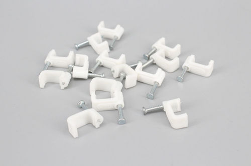 Collare per cavo elettrico in acciaio - DEMOELE / Wenzhou Duanmeng Electric Co.,Ltd - in plastica / piatto