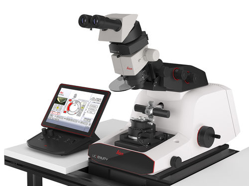 Sistema di preparazione di campione automatico - UC Enuity Ultramicrotome - Leica Microsystems GmbH - lineare / di fabbricazione di pellicole sottili / per SEM