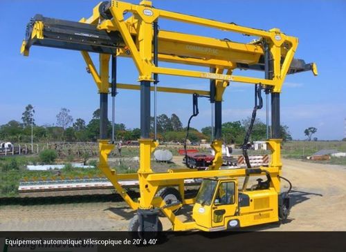 Gru a cavalletto semovente - AGILIFTER - AMLIFT - per container / telescopica