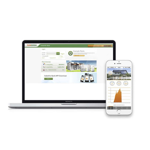 Sistema di monitoraggio a distanza - SolarInfo - SUNGROW - per impianto fotovoltaico / Ethernet / in tempo reale