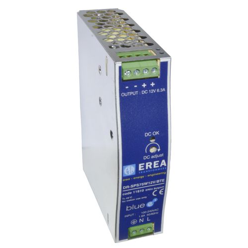 Trasformatore di alimentazione elettrica - DR-SPS75W12V/BTE - EREA Transformers - ad uso industriale / monofase / a bassa tensione
