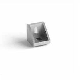 Squadra di fissaggio per profilati in alluminio - 302827 - Alutec Group srl - in alluminio / 90°