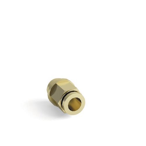 Connettore per tubi rotondo - 700021 - Alutec Group srl - in ottone