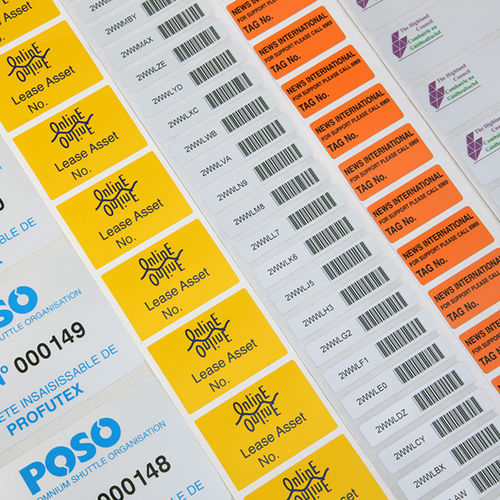 Etichetta di identificazione - Asset Identification Labels - CILS International - impermeabile / in poliestere / per apparecchi medici