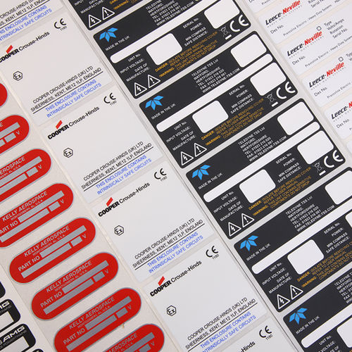 Etichetta a trasferimento termico - Solvent and Chemical Resistant Labels - CILS International - con motivo stampato / impermeabile / a tenuta stagna