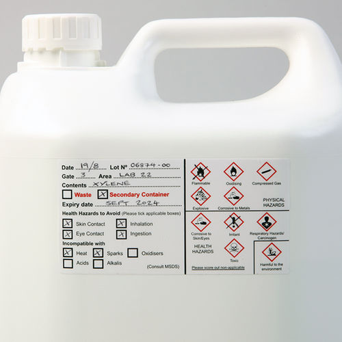 Etichetta impermeabile - Hazard Warning Labels - CILS International - adesiva / per laboratorio