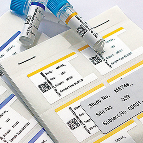 Etichetta di identificazione - Clinical Trial Logistics Labels - CILS International - con motivo stampato / impermeabile / in poliestere