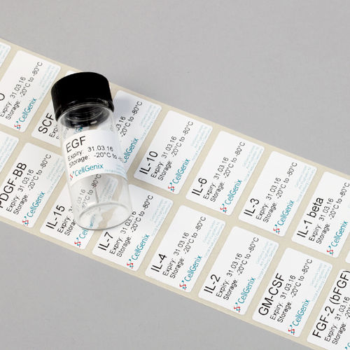 Etichetta di identificazione - Freezer and Cryogenic Labels - CILS International - a trasferimento termico / con motivo stampato / impermeabile