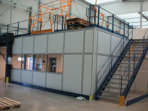 Piattaforma di stoccaggio - BMR - ARMAURIC-LUX-SA - con parapetto di sicurezza / a lunga portata / per carichi pesanti
