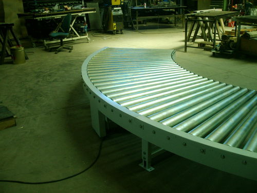 Trasportatore a rulli - courbe R int 1860 - ARMAURIC-LUX-SA - curvo / per movimentazione / con motore elettrico