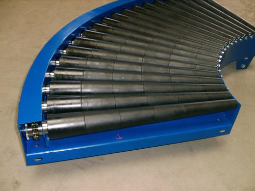 Trasportatore a rulli - courbe R int 360 - ARMAURIC-LUX-SA - a rulli conici / orizzontale / curvo