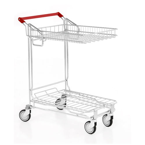 Carrello per movimentazione - E-K - Creaciones Marsanz S.A - in metallo / 1 livello / con piattaforma a griglia