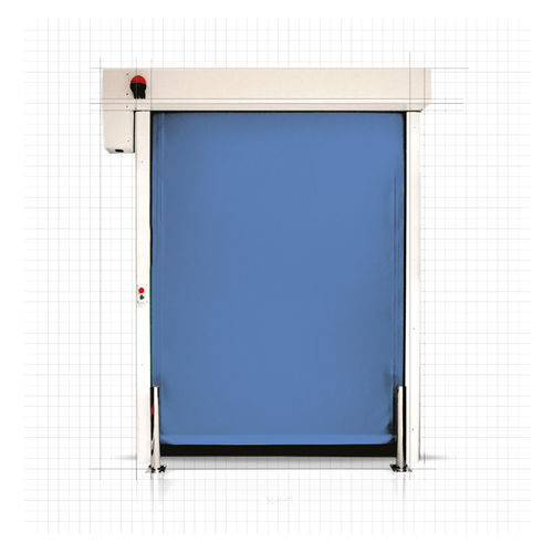 Porta ad avvolgimento - FlexiRun® Cold 2 - IPR ITALIA SRL - in acciaio / in tessuto / per interno