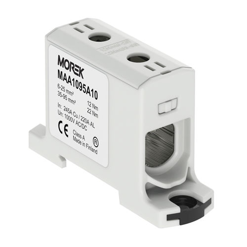 Morsetto componibile su guida DIN - MAA1095A10 - MOREK - da montare su pannello / con connessione a vite / unipolare