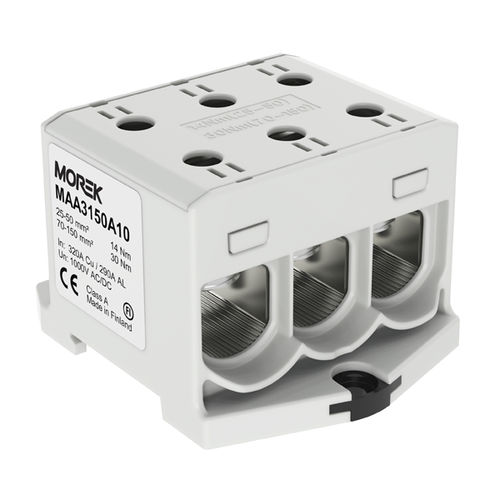 Morsetto componibile su guida DIN - MAA3150A10 - MOREK - da montare su pannello / con connessione a vite / unipolare