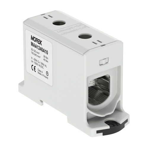 Morsetto componibile su guida DIN - MAA1240A10 - MOREK - da montare su pannello / con connessione a vite / unipolare