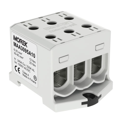 Morsetto componibile su guida DIN - MAA3095A10 - MOREK - da montare su pannello / con connessione a vite / unipolare