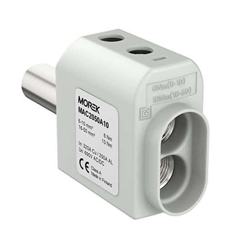 Connettore di alimentazione elettrica - MAC2050A10 - MOREK - rotondo / a vite / isolato