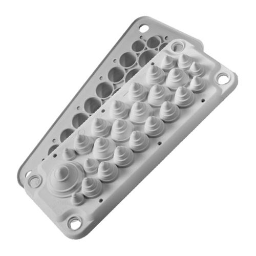 Piastra di ingresso cavi IP54 - MBA3F25L11 - MOREK - per armadio elettrico