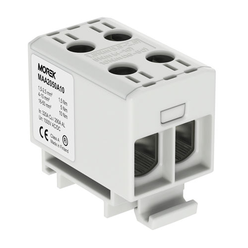 Morsetto componibile su guida DIN - MAA2050A10 - MOREK - con connessione a vite / unipolare