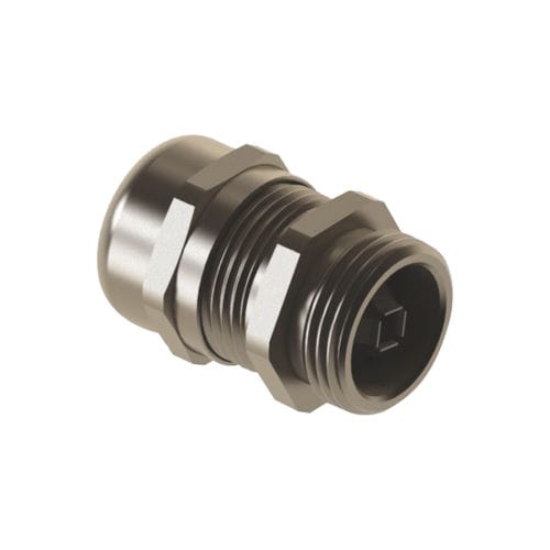 Pressacavo in ottone nichelato - MBM2EC16E0 - MOREK - IP68 / con schermatura EMC / filettato