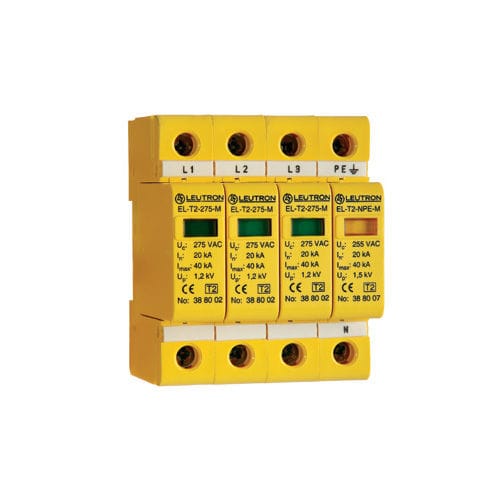 Limitatore di sovratensione di tipo 2 - EL-T2/3+1-275 - Leutron GmbH - per alimentazione elettrica / trifase / multipolare