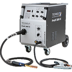 Saldatrice MIG-MAG - Profi 320 E - TECHNOLIT GmbH - mobile / elettronica / con trainafilo a 4 rulli