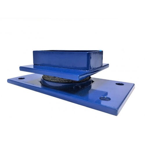 Supporto antivibrazione rettangolare - SANERVIB-80 - Groupe SANERGRID - in acciaio / in plastica / in elastomero