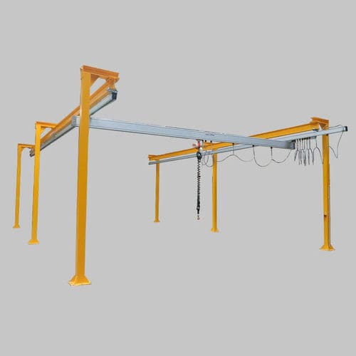 Carroponte monotrave - Manut-LM - profilato in acciaio / in alluminio / per uso prolungato