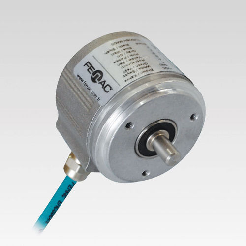 Encoder rotativo incrementale - FNC 58S series - FENAC ENGINEERING LTD. - ad albero pieno / con flangia / analogico