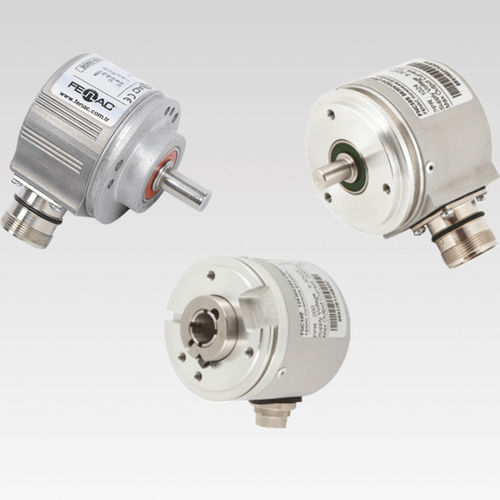 Encoder rotativo programmabile - FNC 58 series - FENAC ENGINEERING LTD. - ad albero cavo / con flangia / analogico
