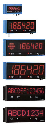 Indicatore di peso con display LED - XR series - Avery Weigh-Tronix - ad incastro / a distanza