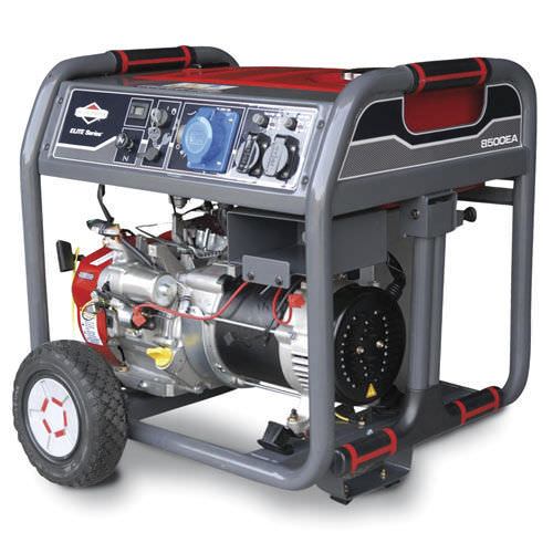 Gruppo elettrogeno a benzina - 8500EA - BRIGGS and STRATTON - monofase / con rotelle / ad iniezione indiretta
