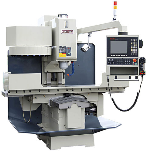 Fresatrice CNC 3 assi - TW-50MCO - Kent Industrial - verticale / con ripiano fisso / con tavola rotante