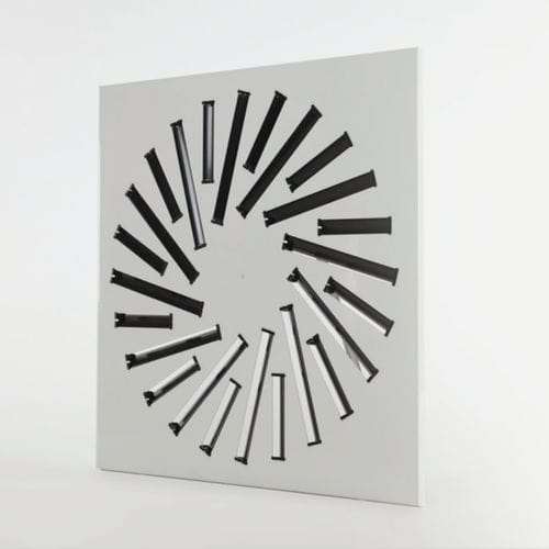 Diffusore d'aria quadrato - DAM12 series - TECNICA - da incasso / a induzione / in plastica