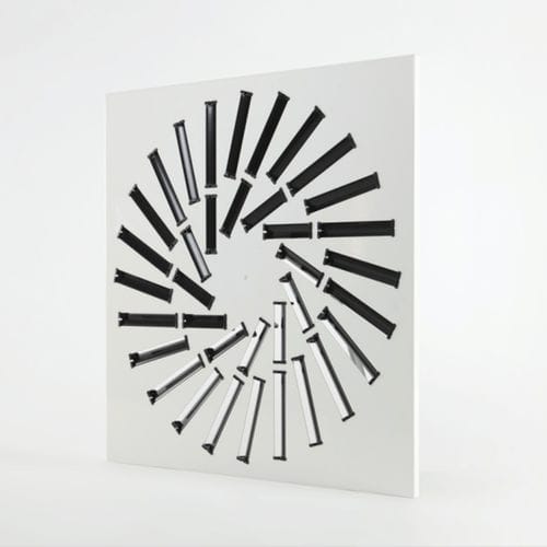 Diffusore d'aria quadrato - DAM15 series - TECNICA - da incasso / a induzione / in plastica