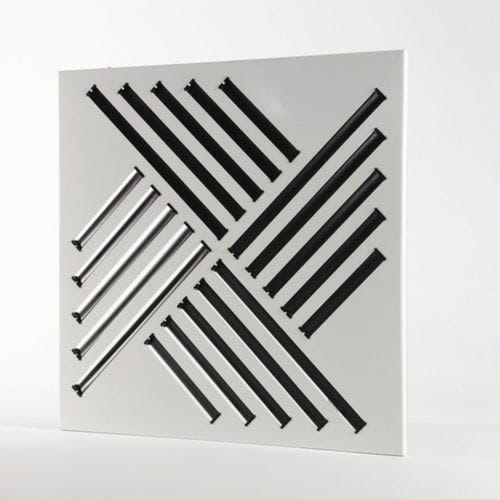 Diffusore d'aria quadrato - DAM41 series - TECNICA - da incasso / a induzione / in metallo