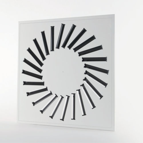 Diffusore d'aria quadrato - DAM61 series - TECNICA - da incasso / a induzione