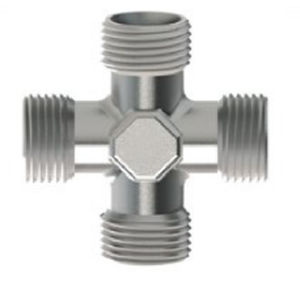 Raccordo idraulico - TUR 300 L/S - TURALI HOLDING - ad avvitamento / a croce / in acciaio inossidabile