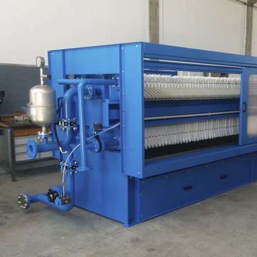 Filtro-pressa a trave laterale - SAPF  - Autemi s.r.l. - semiautomatica / ad alta pressione / per trattamento di acque reflue