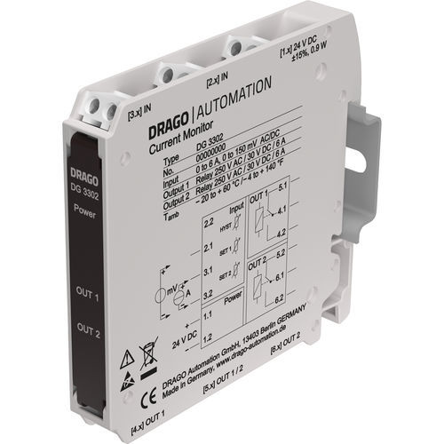 Controllore di corrente DC - DG 33 series - DRAGO Automation GmbH - su guida DIN / della corrente residua