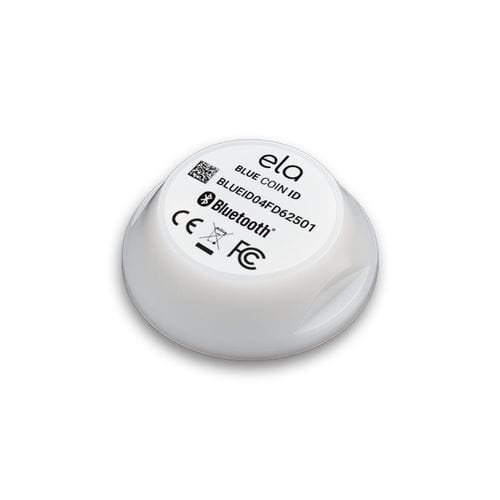 Beacon BLE adesivo - BLUE COIN ID - ELA Innovation S.A - IP68
